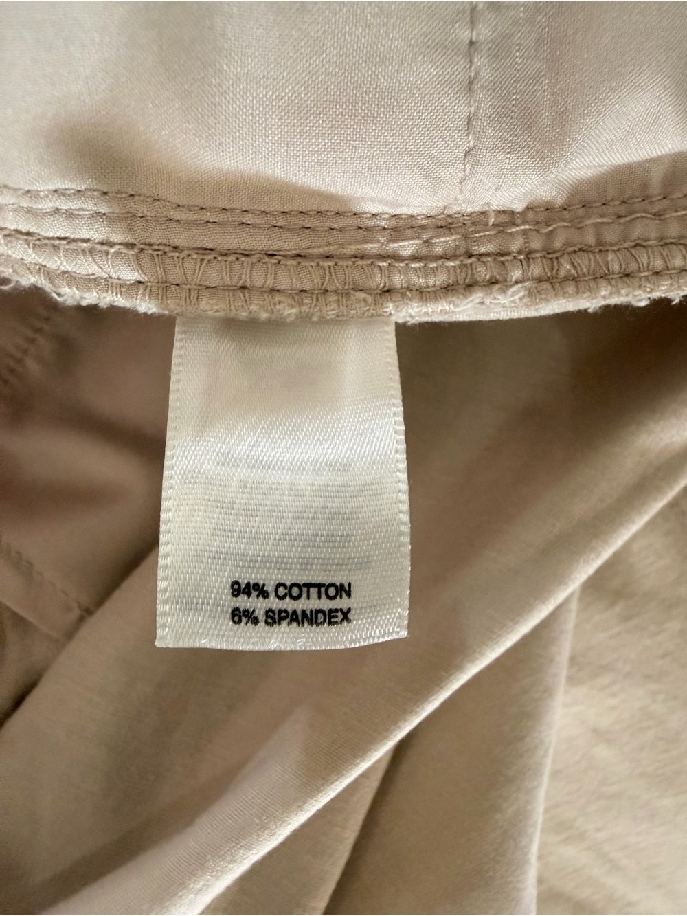 White House Black Market Slim Crop Pants Khaki Stretch Cotton Size 4 - Picture 10 of 11